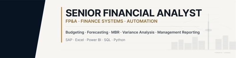 Senior Financial Analyst profile banner